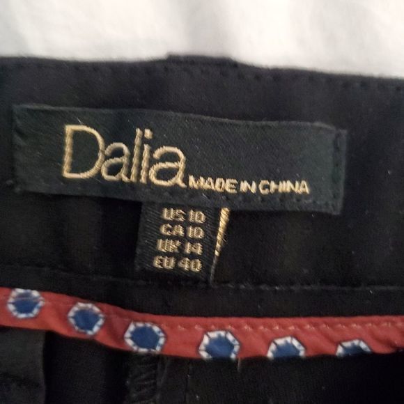 Dahlia Black Cropped Dress Pants Career Casual Trousers - Picture 4 of 7